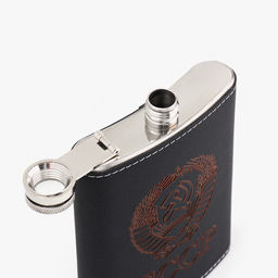 Фляжка СССР, нержавеющая сталь, 240 мл, 8 oz