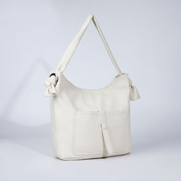 Сумка-тоут на молнии, 2 наружных кармана, цвет белый - Simaland фото 3