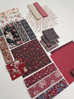 Набор тканей для рукоделия Импортный хлопок: Кармина, 20*20 см, 25 шт - Купава фото 5