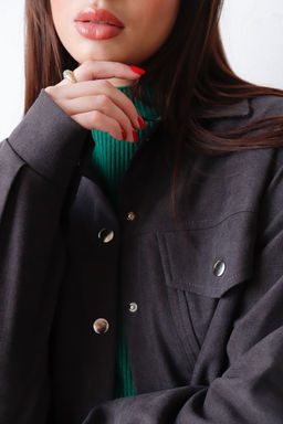 Martichelli Рубашка в стиле сафари антрацит фото 10