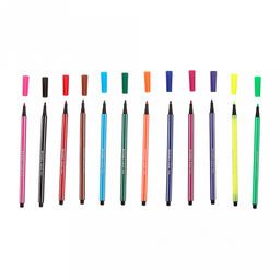 Фломастер 16,3х0,9х0,9см, набор 12 цветов, в пластиковом тубусе д5см h17,7см (Китай)