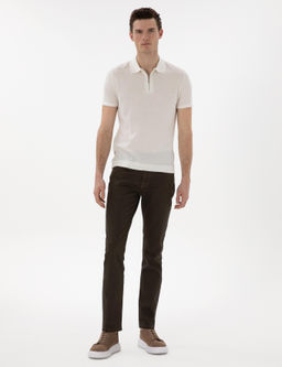 Kahverengi Slim Fit Jean Pantolon