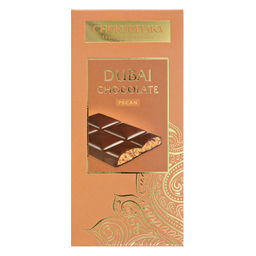 Шоколад темный Dubai Pecan с начинкой из пекана, 50 гр