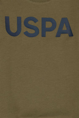 Базовый свитшот цвета хаки для мальчика - U.s. polo assn фото 3