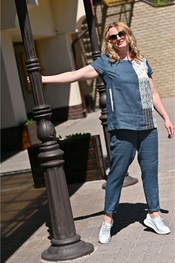 100% ЛЕН Оригинальная блуза - Новый лен фото 2