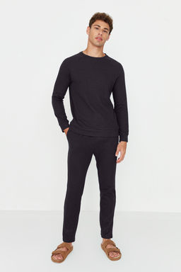 TRENDYOL MAN Lacivert Regular Fit Waffle Orme Pijama Tak?m? TMNAW23PT00015 - Trendyolmilla фото 25