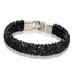 Стразовое полотно на силиконовой основе 24*40 см (SF-6005) черный/хамелеон №2 - No name фото 5