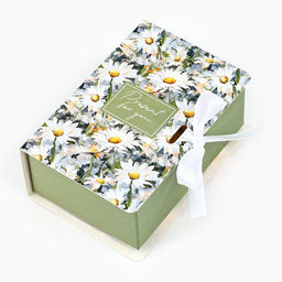 Цена за 2 шт. Складная коробка-книга Ромашки, 12?8?4.5 см