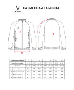 Джемпер тренировочный на молнии JOGEL PREMIER PerFormDRY Training FZ Jacket, синий  фото 8