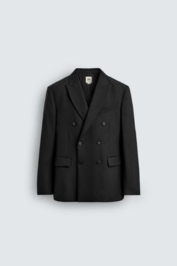 LIMITED EDITION WOOL BLEND DOUBLE-BREASTED SUIT BLAZER - Zara фото 6