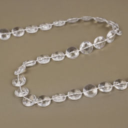 Бусы на нитях, 10 мм, 9±1 м, прозрачные