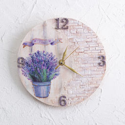 Заготовка для декорирования Mr. Carving БА-13 часы фанера d 25 см х 0.3 см  фото 3