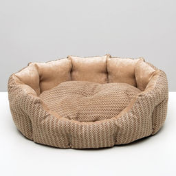 Лежанка для животных,мебельная ткань, холлофайбер, 50 х 40 х 15 см, микс цветов - Пижон фото 8