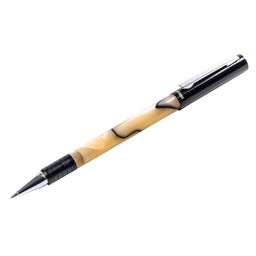 Ручка Berlingo шар. "Fantasy" синяя (CPs_70503) 0,7мм, корпус бежевый акрил с эффектом "под мрамор", подар. уп.