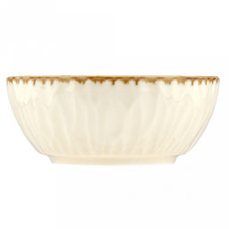 Вишенка Блюдце для варенья (розетка) фарфоровое д10,7см, h4,5см, 250мл, с деколью, отводка, рифленый борт, кремовый (Китай) - Домашняя мода фото 4