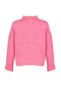 Pembe Genis Kal?p Yumusak Dokulu Dik Yaka Triko Kazak TWOAW21KZ0783