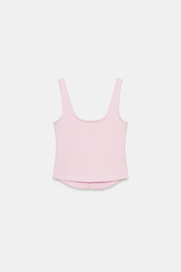 TOP RIB TIRANTES / Rosa pastel - Zara фото 3