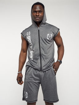 Спортивный костюм летний мужской серого цвета 2265Sr