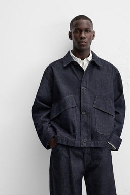 BOXY FIT DENIM JACKET - Zara фото 6