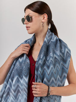 Большой, мягкий, тонкий и очень нежный двусторонний палантин с рисунком