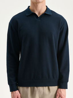 Polo Yaka Erkek Sweatshirt