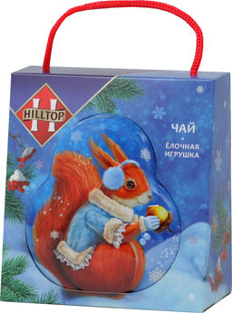 HILLTOP. Новый год. Футляр Сказочная белочка 50 гр. жест.банка