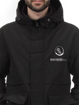 8895 BLACK Куртка мужская зимняя облегченная (130 гр. холлофайбер) - Fashion фото 3