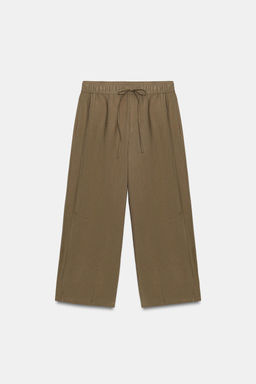 PANTAL?N PIJAMERO BALLOON / Khaki - Zara фото 3