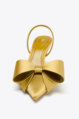 SATIN-EFFECT SLINGBACK SHOES - Zara фото 4
