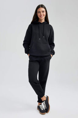 толстая толстовка с капюшоном Relax Fit - Defacto фото 2