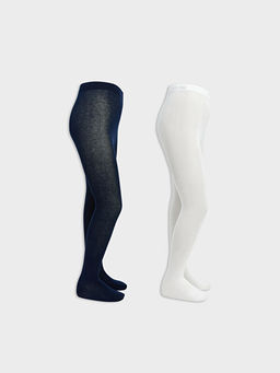 Basic K?z ?ocuk K?lotlu ?orap 2li