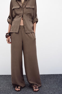 WIDE FLOWING TROUSERS - Zara фото 2