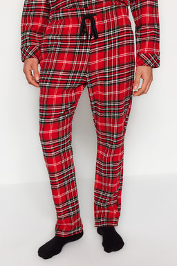 TRENDYOL MAN K?rm?z? Regular Fit Ekose Dokuma Pijama Tak?m? TMNAW24PT00019 - Trendyolmilla фото 5