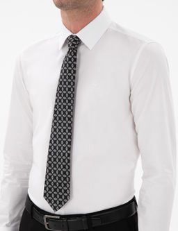 Белая стройная рубашка с длинным рукавом - Cacharel фото 7