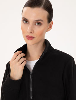 Siyah Oversize Polar Sweatshirt - Pierre cardin фото 2