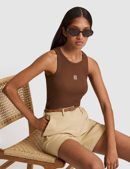 Kahverengi Slim Fit _rme Bluz