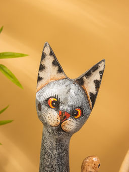 Сувенир «Кошка», 60×14×6 см, дерево, МИКС