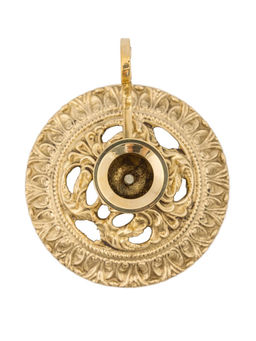 Подсвечник на одну свечу с ручкой(полиш) №П3842/1 - Ганг фото 5