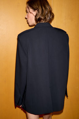 BLAZER OVERSIZE MAXI BOLSILLOS / Marino oscuro - Zara фото 5