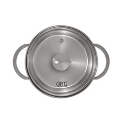 2316 GIPFEL Кастрюля SOFIA 1,1л, со стеклянной крышкой, с индукционным капсульным дном. Материал: нерж. сталь 18/10. Толщина: 0,5мм  фото 3