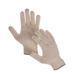 Цена за 30 шт. Перчатки садовые, хб, вязка 10 класс, 4 нити, размер 9, без покрытия, белые