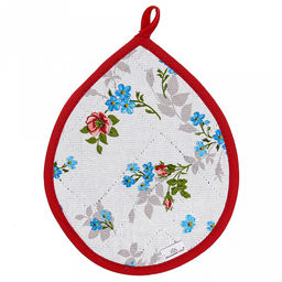 "Розовый ноктюрн" Прихватка 20х25см "Капелька", хлопок "Премиум" 191г/м2 - хлопок 100%, наполнитель - ватин 280гр/м2, "Домашняя мода" (Россия)