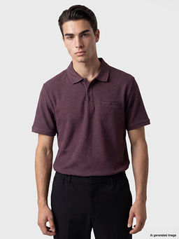 Polo Yaka Penye Erkek Ti??rt