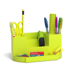 Цена за 1 шт. Набор настольный пластиковый ErichKrause® Victoria, Neon Solid, желтый