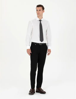 Beyaz Slim Fit Uzun Kollu G_mlek