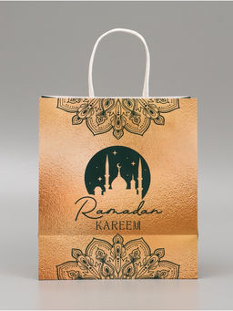 Цена за 2 шт. Пакет подарочный крафтовый Ramadan, 22 × 25 × 12 см