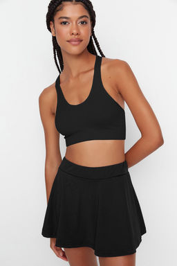 Siyah 2 Katmanl? Ici Sortlu Tenis Orme Spor Sort Etek TWOSS22SR00067