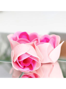 Цена за 2 шт. Мыльные розочки, трёхцветные, набор 3 шт.