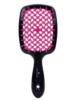 Kristaller Расчёска массажная для быстрой сушки волос WS023, черно-розовый, пластик, 20,5 см