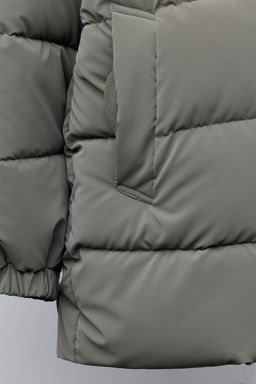 LONG COAT WITH RUBBER LABEL - Zara фото 7